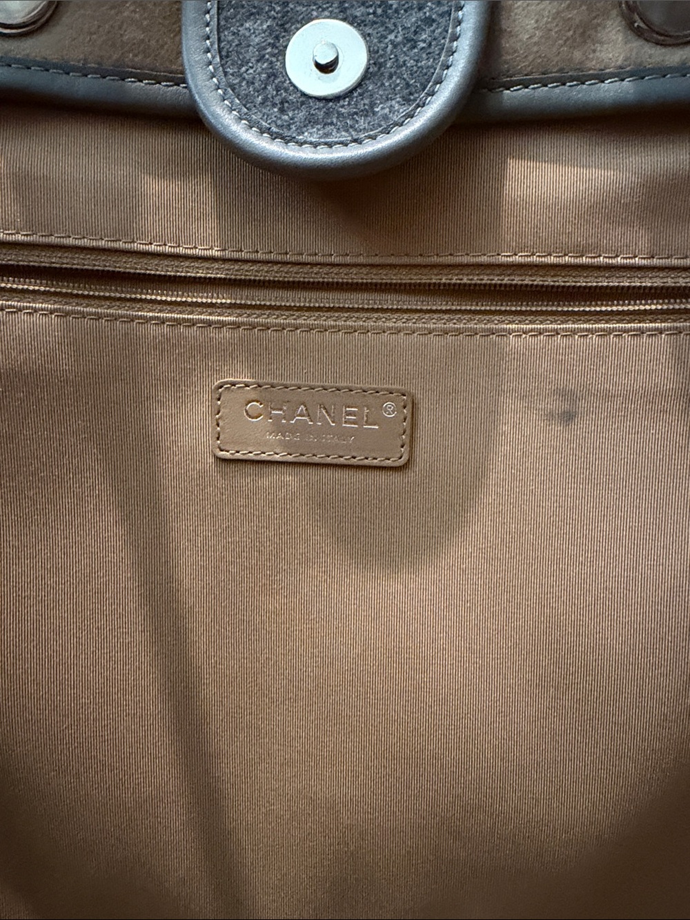 CHANEL Gray Deauville Tote-RARE! - Picture 11 of 15